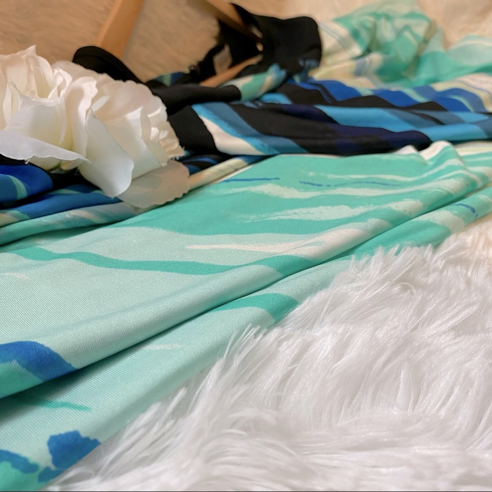 Avenue Shades of Blue Maxi Dress